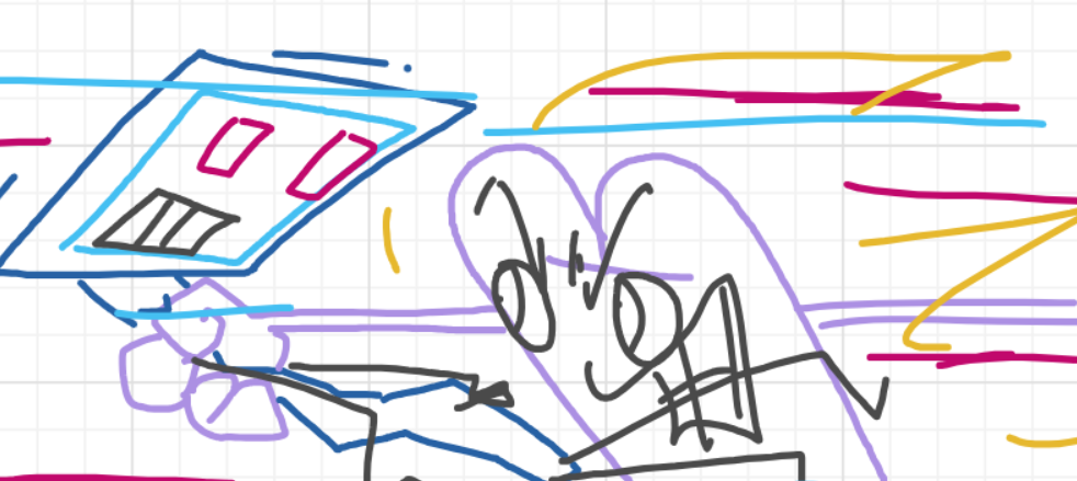 A panel from I've Been Everywhere, Man, episode nine of the Board Boards object show by Furretwalk/WalkingFurret.